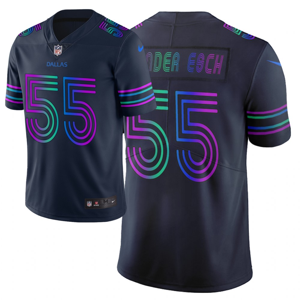 Men Nike NFL Dallas Cowboys #55 leighton vander esch Limited city edition navy jersey->philadelphia eagles->NFL Jersey